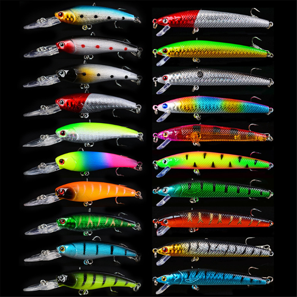 Fishing Lure Topwater - 20pcs/lot Minnow Fishing Lures Set Bass