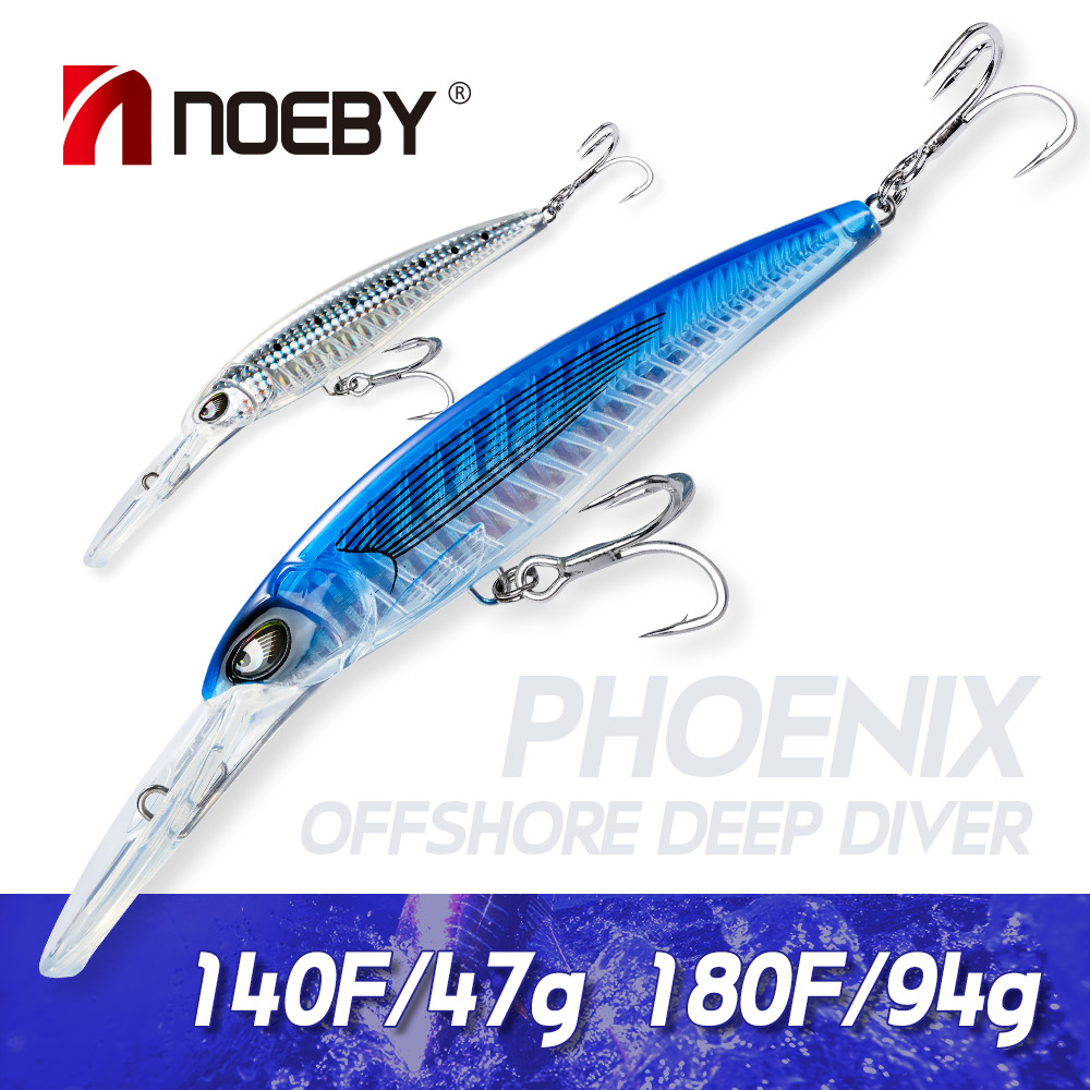 Fishing Lure Crankbait - Noeby Trolling Minnow Fishing Lure 140mm