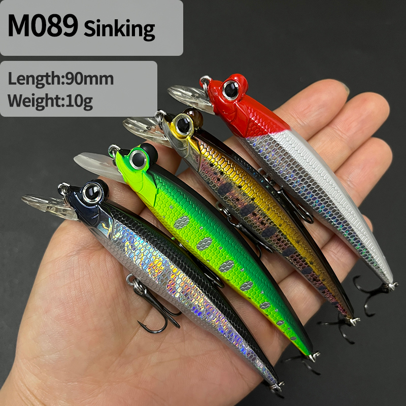 Fishing Lure Swimbait - 90mm 10g Slow Sinking Jerkbait Minnow