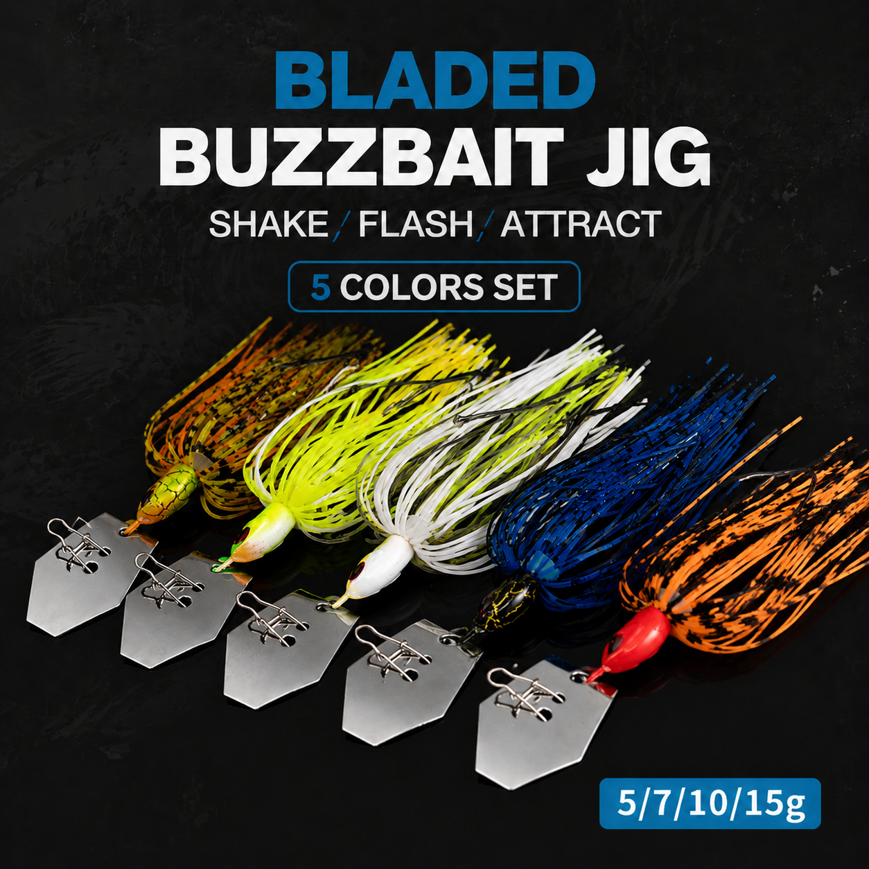 Spinnerbait Lure Set Silicone  - Fishing Lure Blade Bait recensione e prezzo