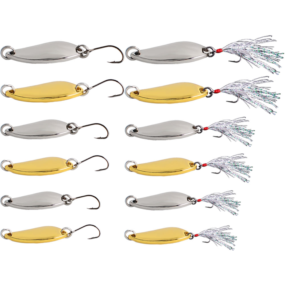 12pcs Metal Spoon Spinner Lure - Fishing Lure Crankbait recensione e prezzo