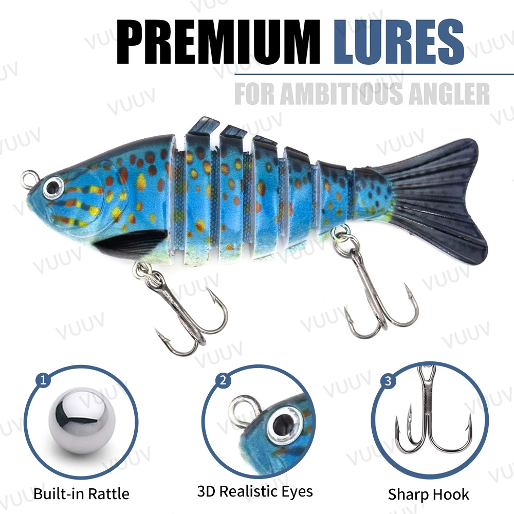 10 pcs Multi-Joint Swimbait Fi - Fishing Lure Swimbait recensione e prezzo