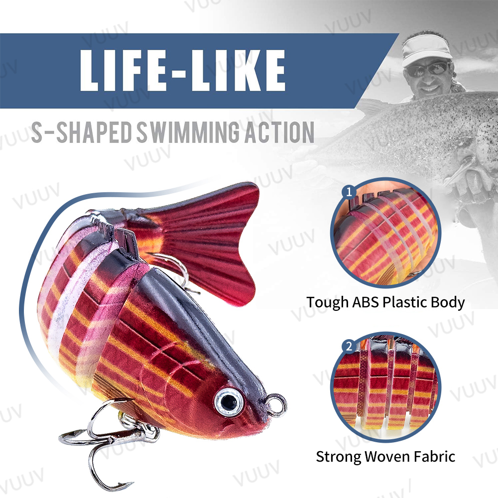 10 pcs Multi-Joint Swimbait Fi - Fishing Lure Swimbait recensione e prezzo