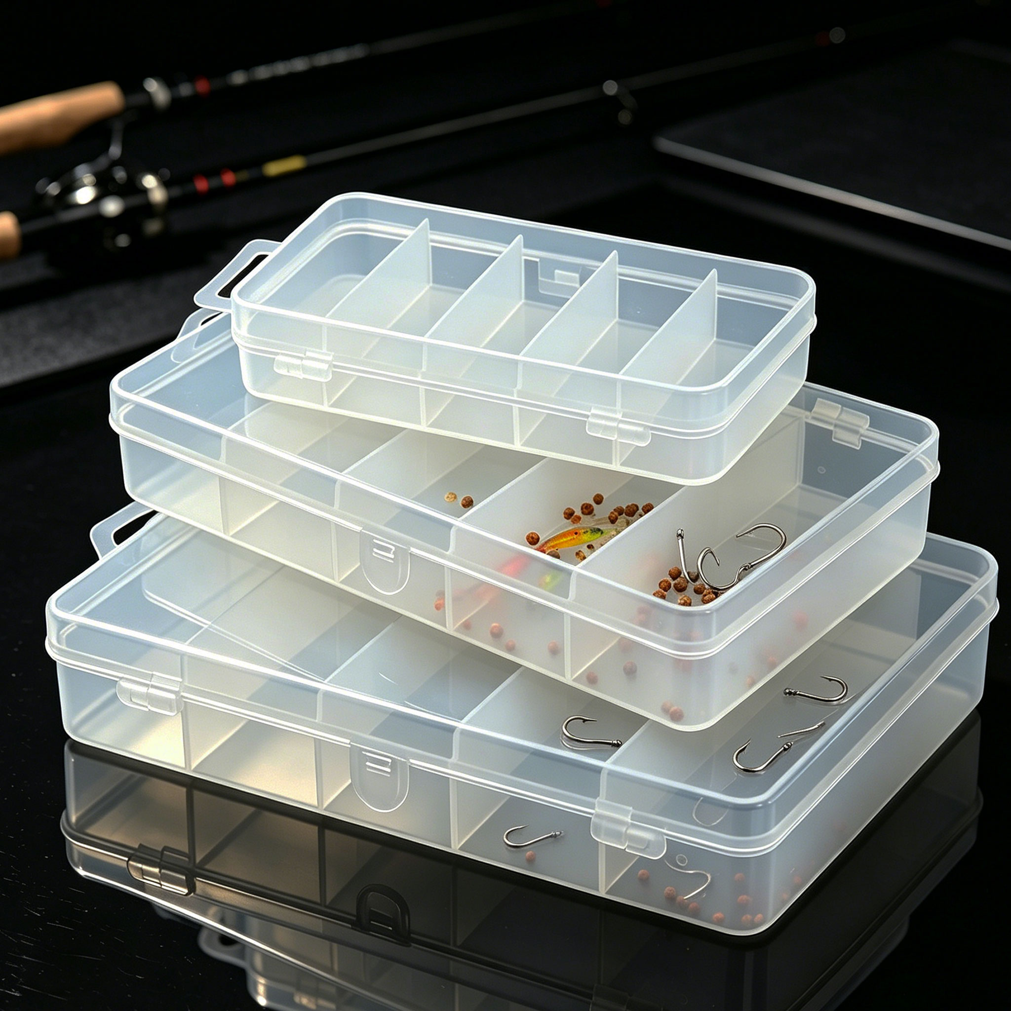 1/3pcs 3 Sizes of Plastic Fish - Fishing Lure Box recensione e prezzo