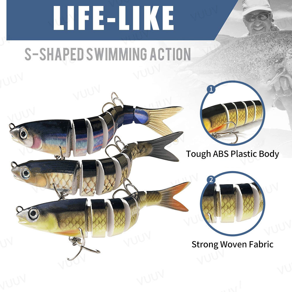 10 pcs Fishing Lures for Bass  - Fishing Lure Swimbait recensione e prezzo