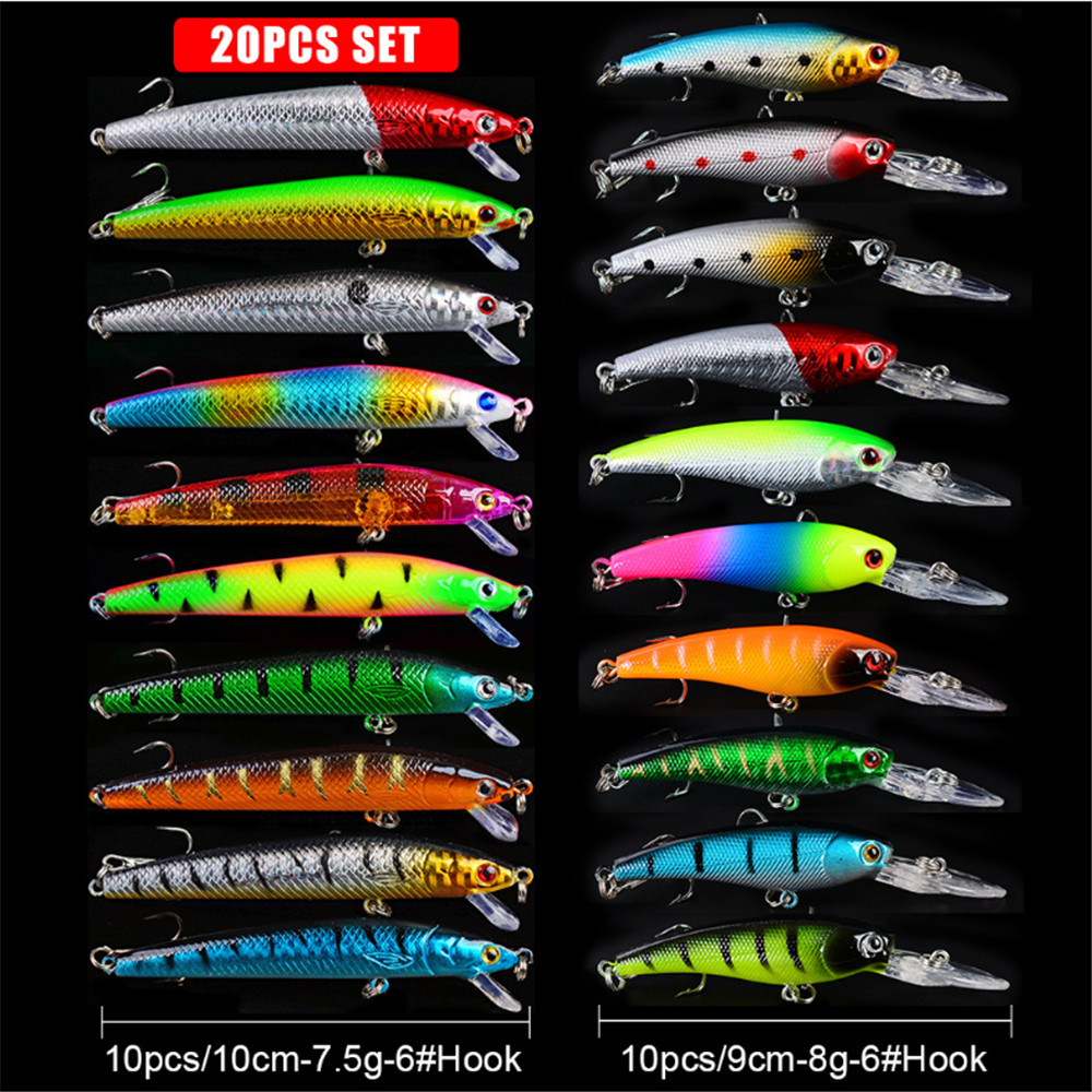 20pcs/lot Minnow Fishing Lures - Fishing Lure Topwater recensione e prezzo