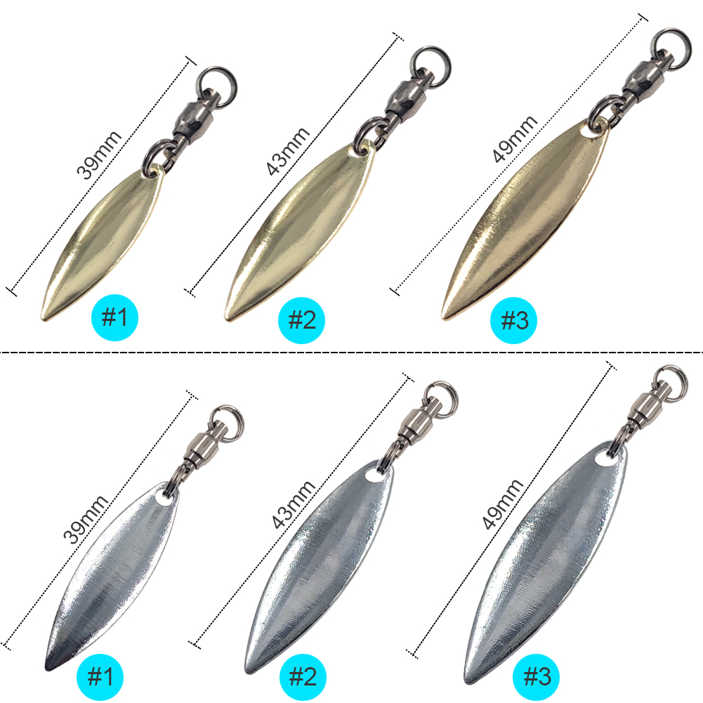 10pcs Willowleaf Blades Spinne - Fishing Lure Buzzbait recensione e prezzo
