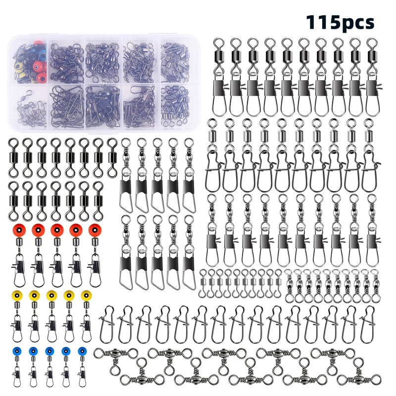 115pcs Fishing Swivel Connecto - Fishing Lure Making Kit recensione e prezzo