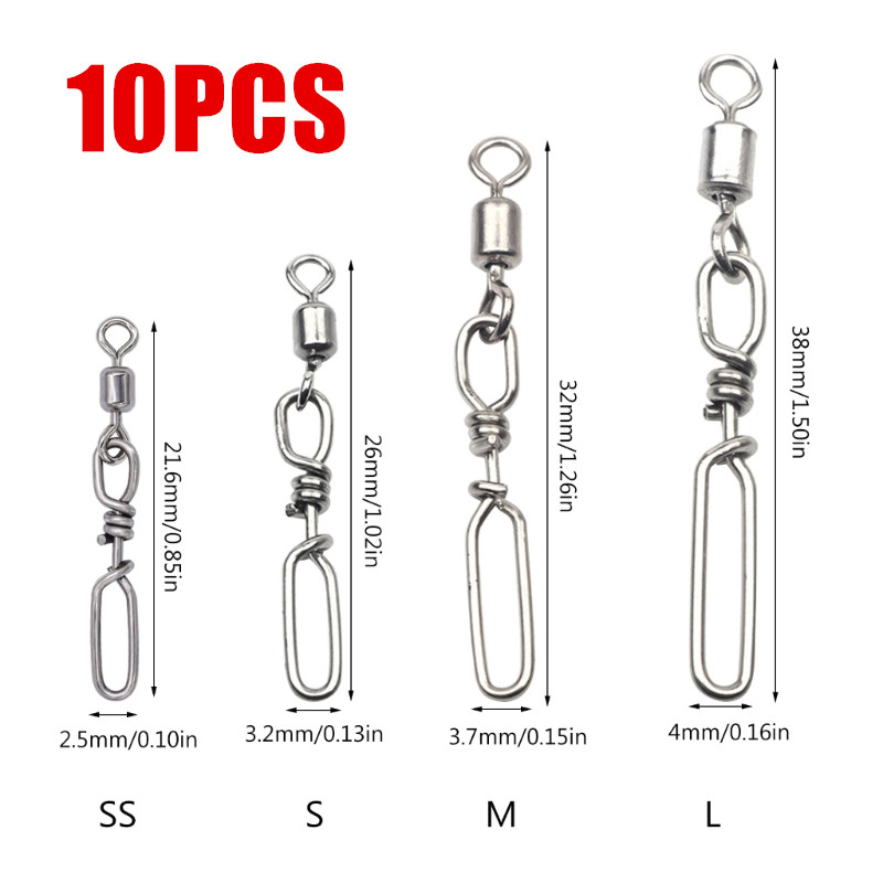10Pcs Stainless Steel Quick Sn - Fishing Lure Making Kit recensione e prezzo
