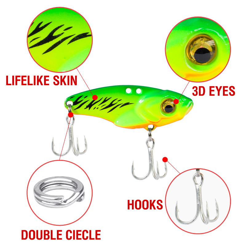 6PCS Metal VIB Lure 5g 7g 10g  - Fishing Lure Swimbait recensione e prezzo