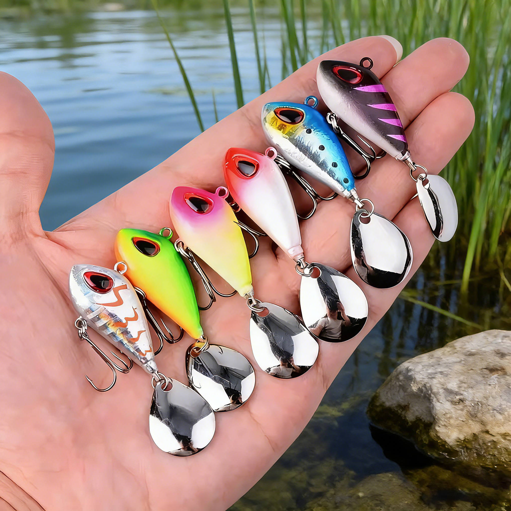 5/6pcs Mini VIB With Spoon Fis - Fishing Lure Crankbait recensione e prezzo