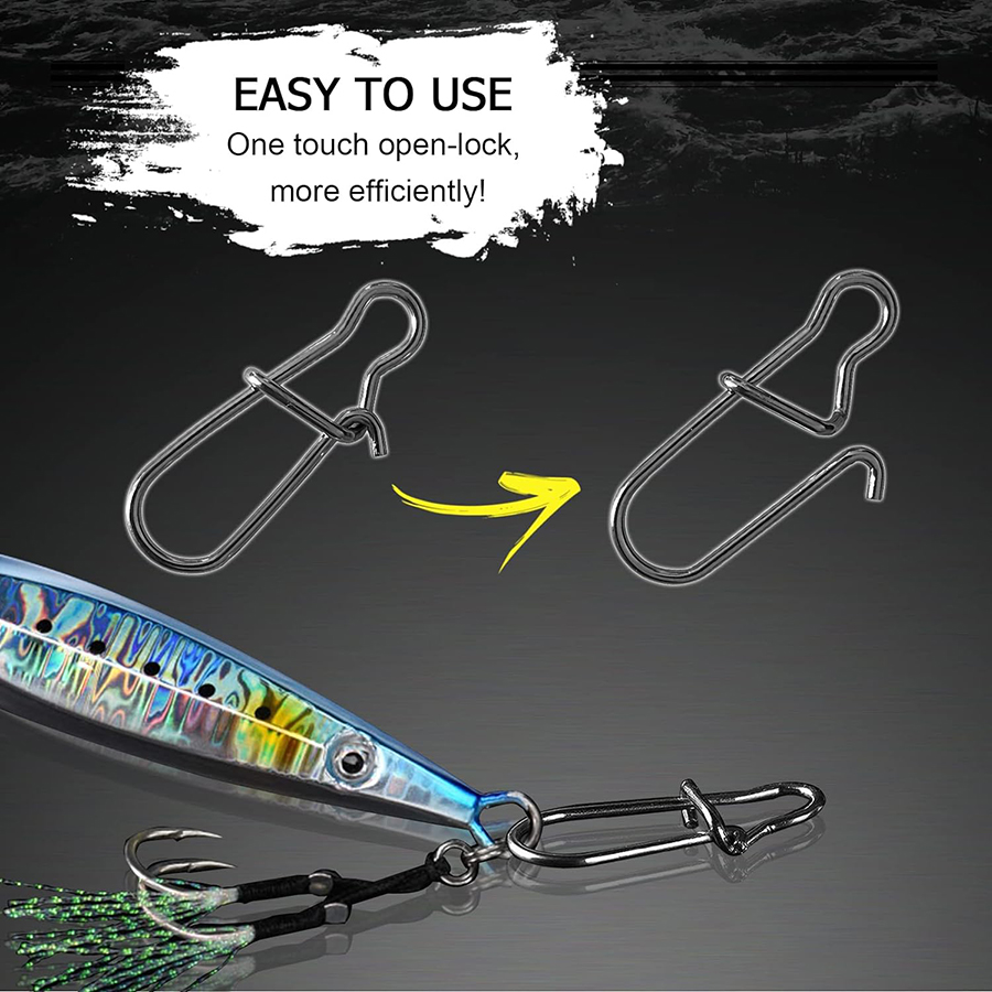 50Pcs Crankbait Snaps Stainles - Fishing Lure Crankbait recensione e prezzo