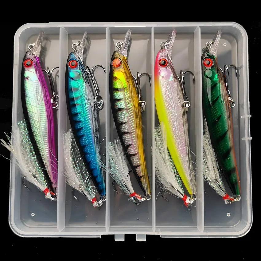 5pcs/box Laser 3D Eyes Bionic  - Fishing Lure Box recensione e prezzo