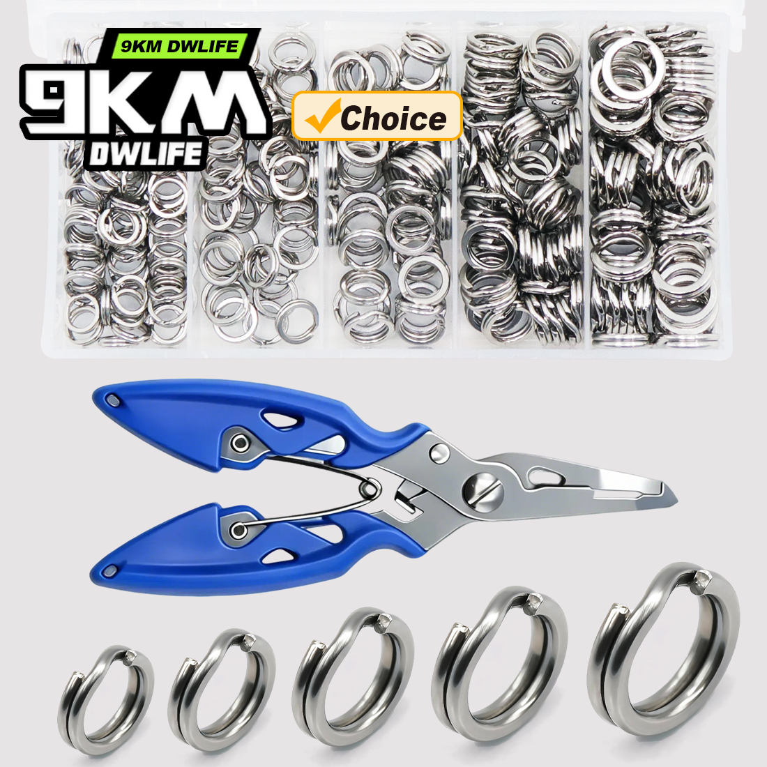 9KM Fishing Split Rings with P - Fishing Lure Kit recensione e prezzo
