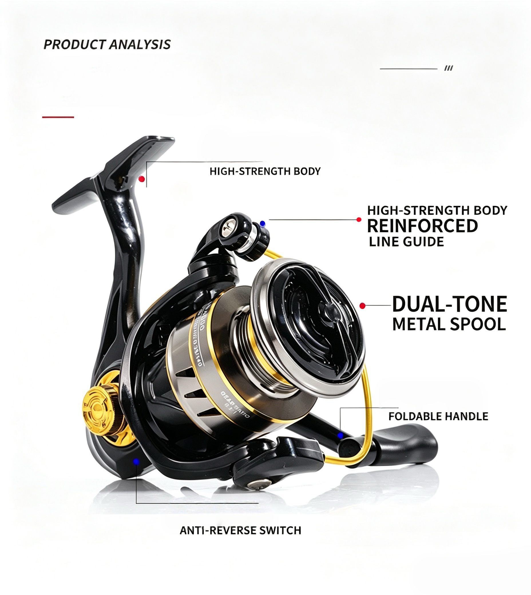 Full Metal Spinning Reel, Long - Fishing Lure Accessories recensione e prezzo
