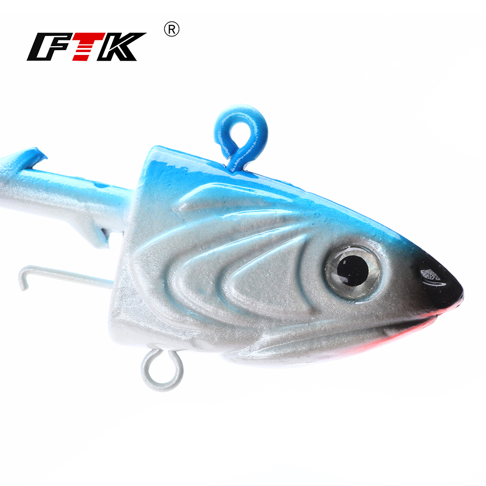 FTK 2PCS Jig Head Fishing Hook - Fishing Lure Soft Plastic recensione e prezzo