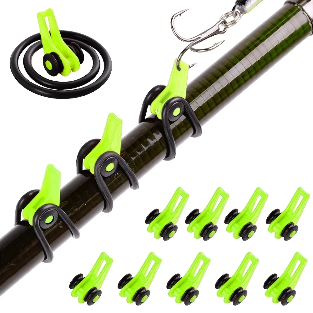 10pcs/lot Fishing Rod Pole Hoo - Fishing Lure Jig recensione e prezzo
