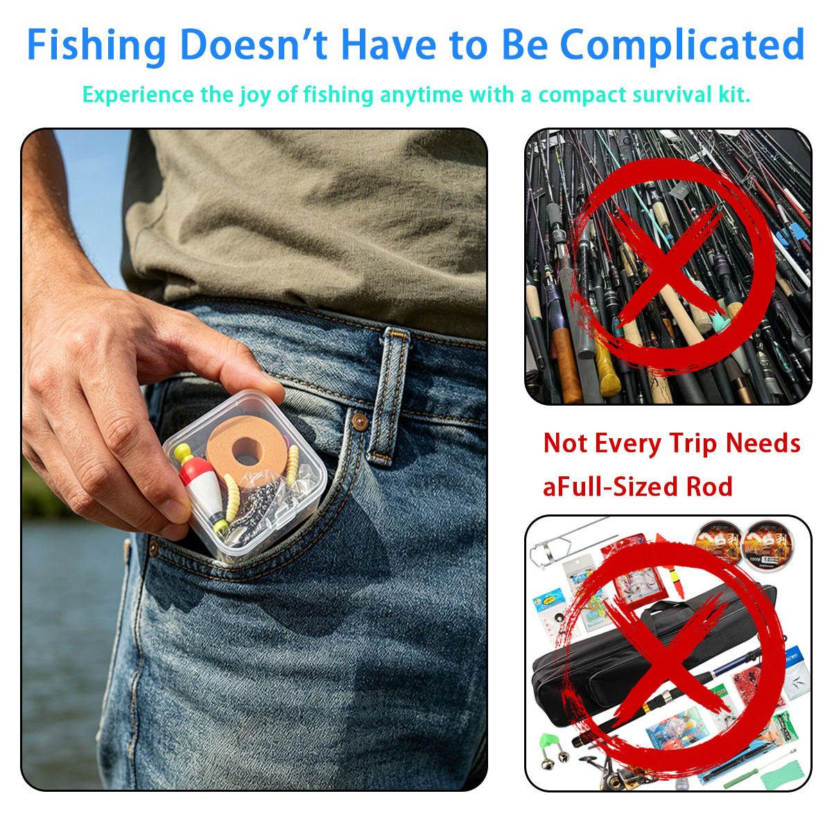 Portable Emergency Fishing Gea - Fishing Lure Making Kit recensione e prezzo