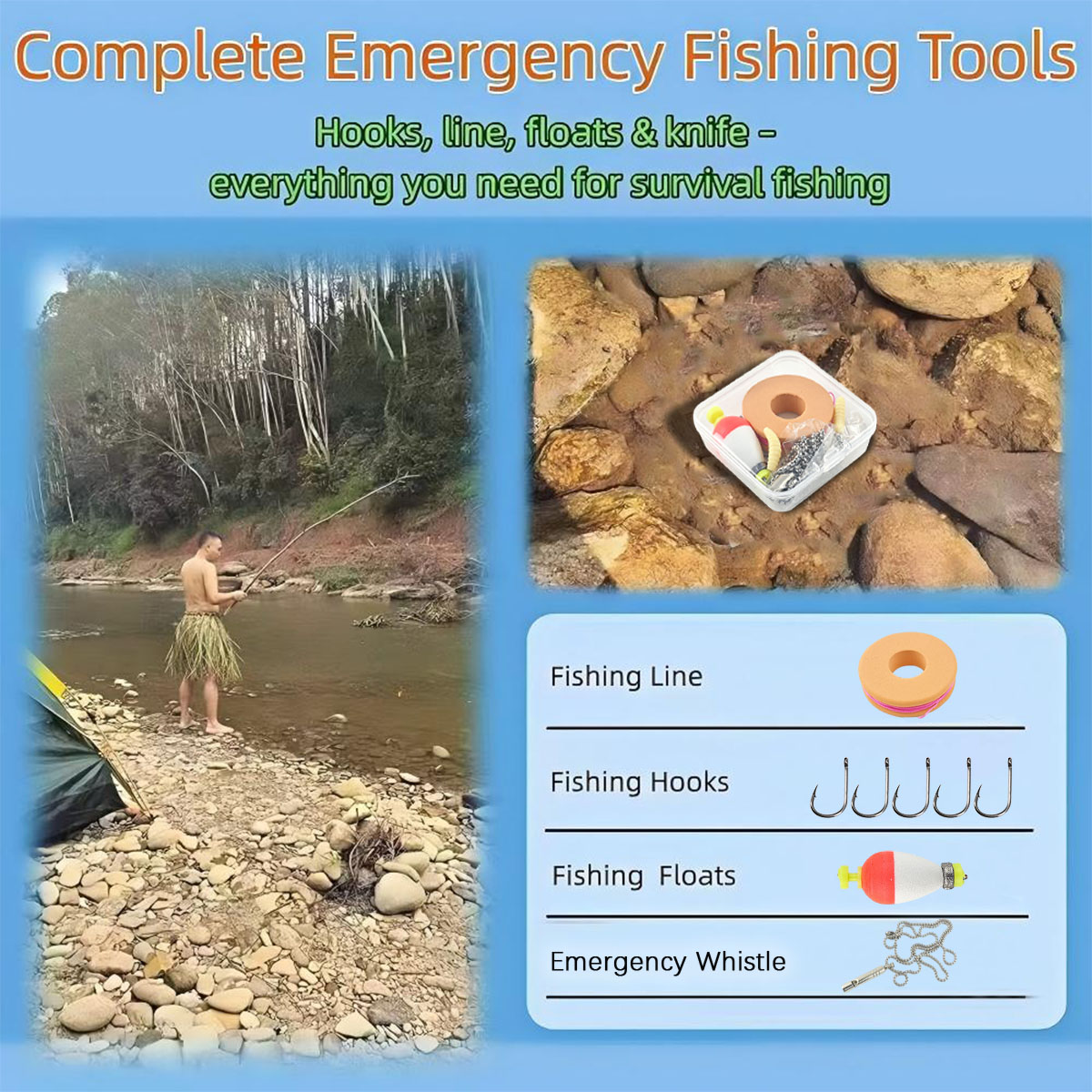 Portable Emergency Fishing Gea - Fishing Lure Making Kit recensione e prezzo