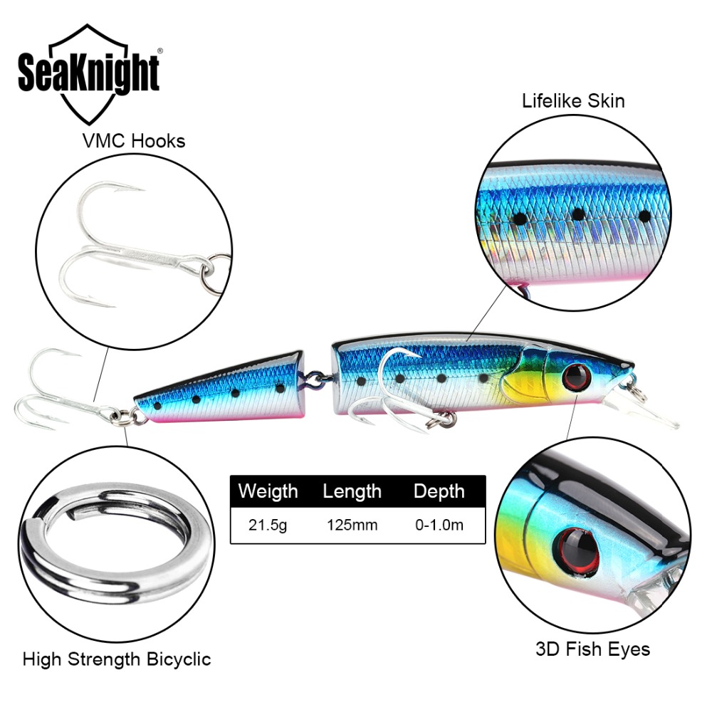 SeaKnight Minnow SK041 Jointed - Fishing Lure Popper recensione e prezzo