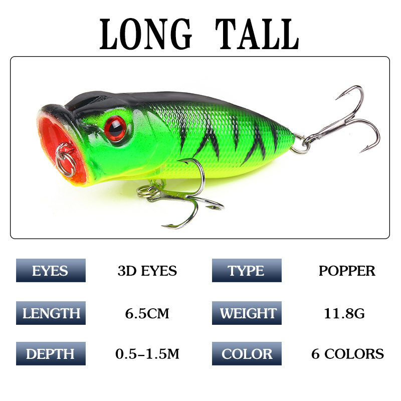 6pcs 6colors（opp bag）/5pcs 5co - Fishing Lure Topwater recensione e prezzo
