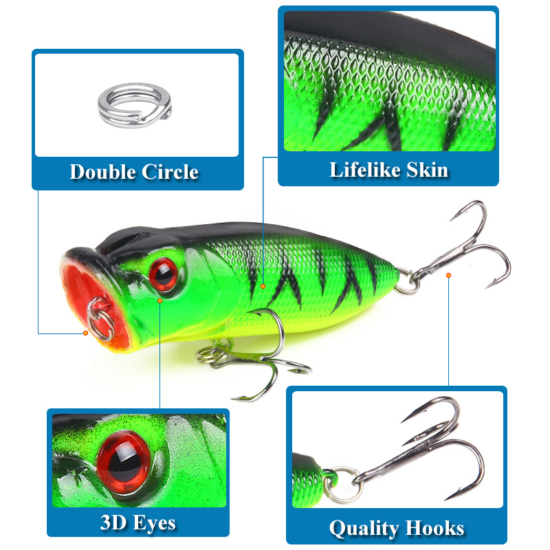 6pcs 6colors（opp bag）/5pcs 5co - Fishing Lure Topwater recensione e prezzo