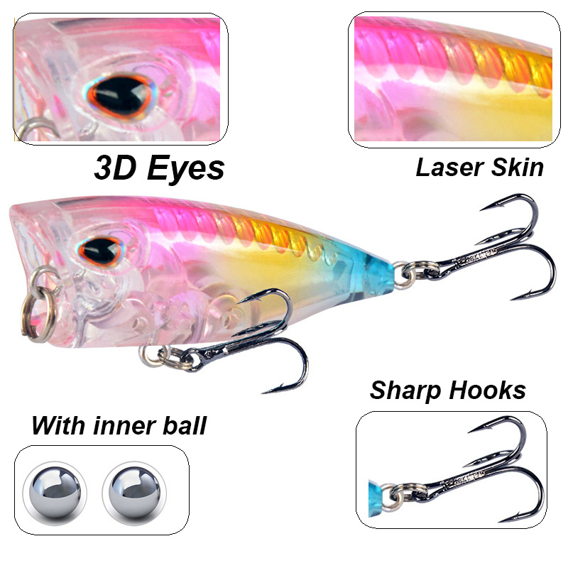 YUCONG 1PC Mini Popper Fishing - Fishing Lure Topwater recensione e prezzo