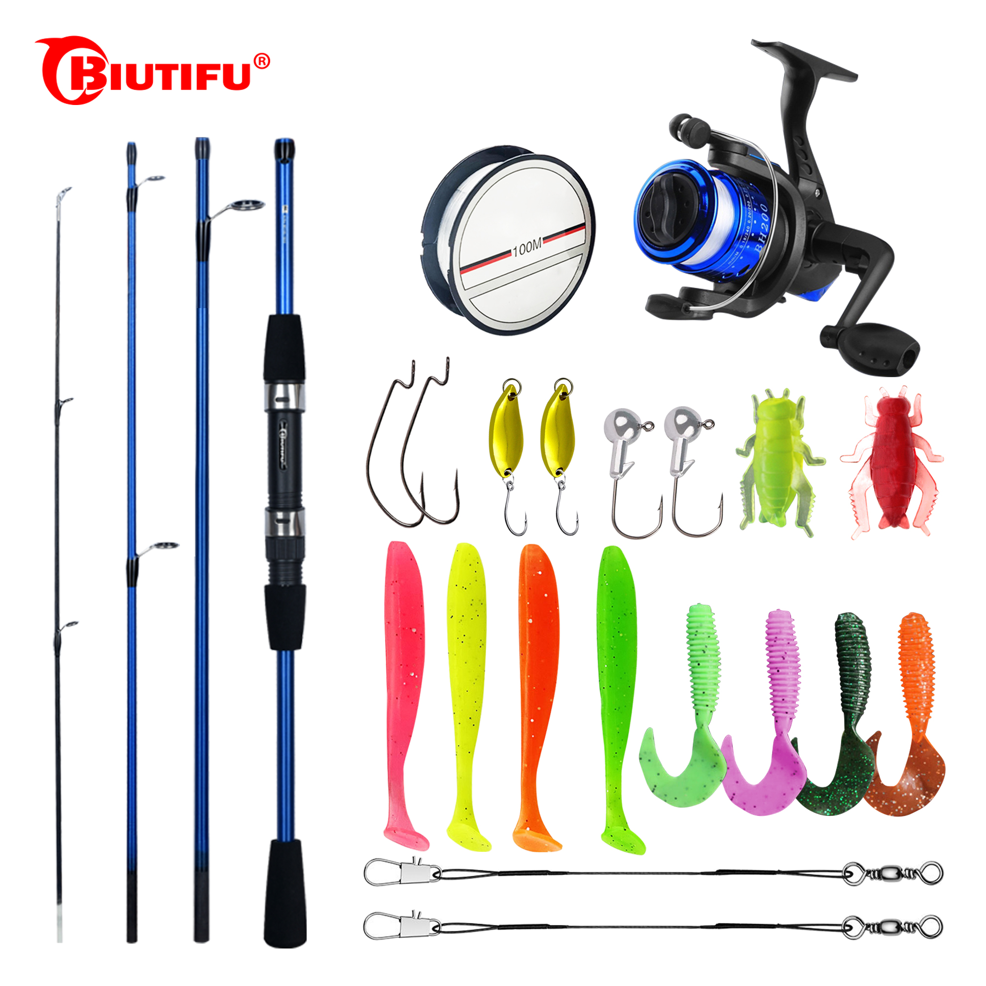 BIUTIFU Spinning Fishing Rod S - Fishing Lure Swimbait recensione e prezzo