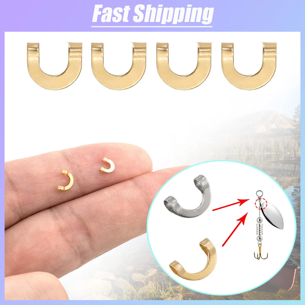 100pcs Fishing U Shaped Fixed  - Fishing Lure Spinner recensione e prezzo