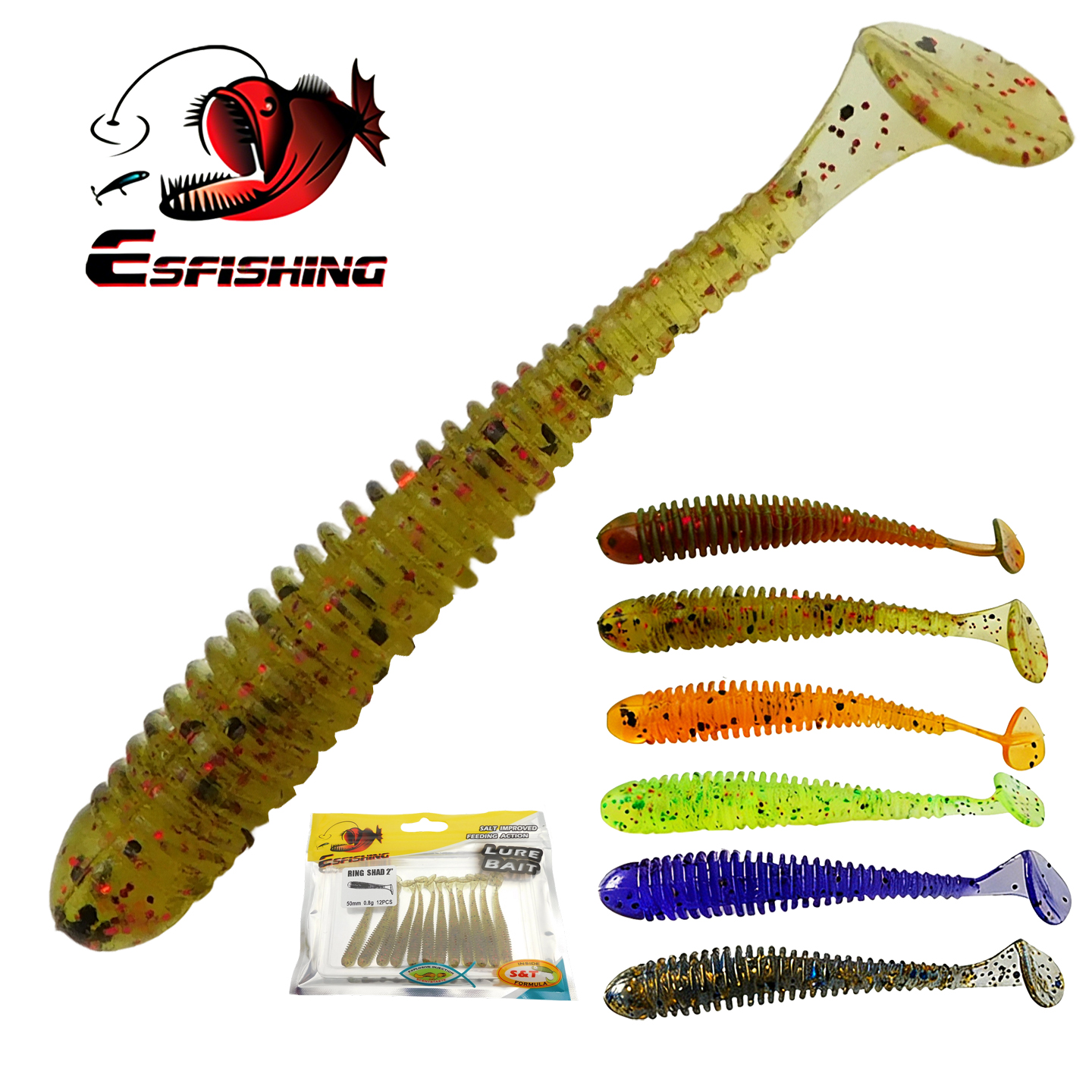 ESFISHING Swing Impact Ring Sh - Fishing Lure Soft Plastic recensione e prezzo