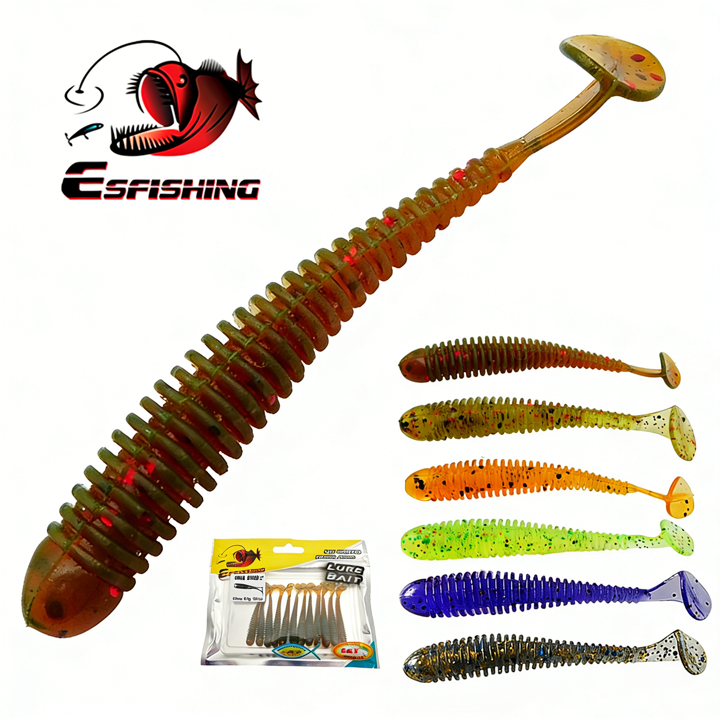 ESFISHING Swing Impact Ring Sh - Fishing Lure Soft Plastic recensione e prezzo