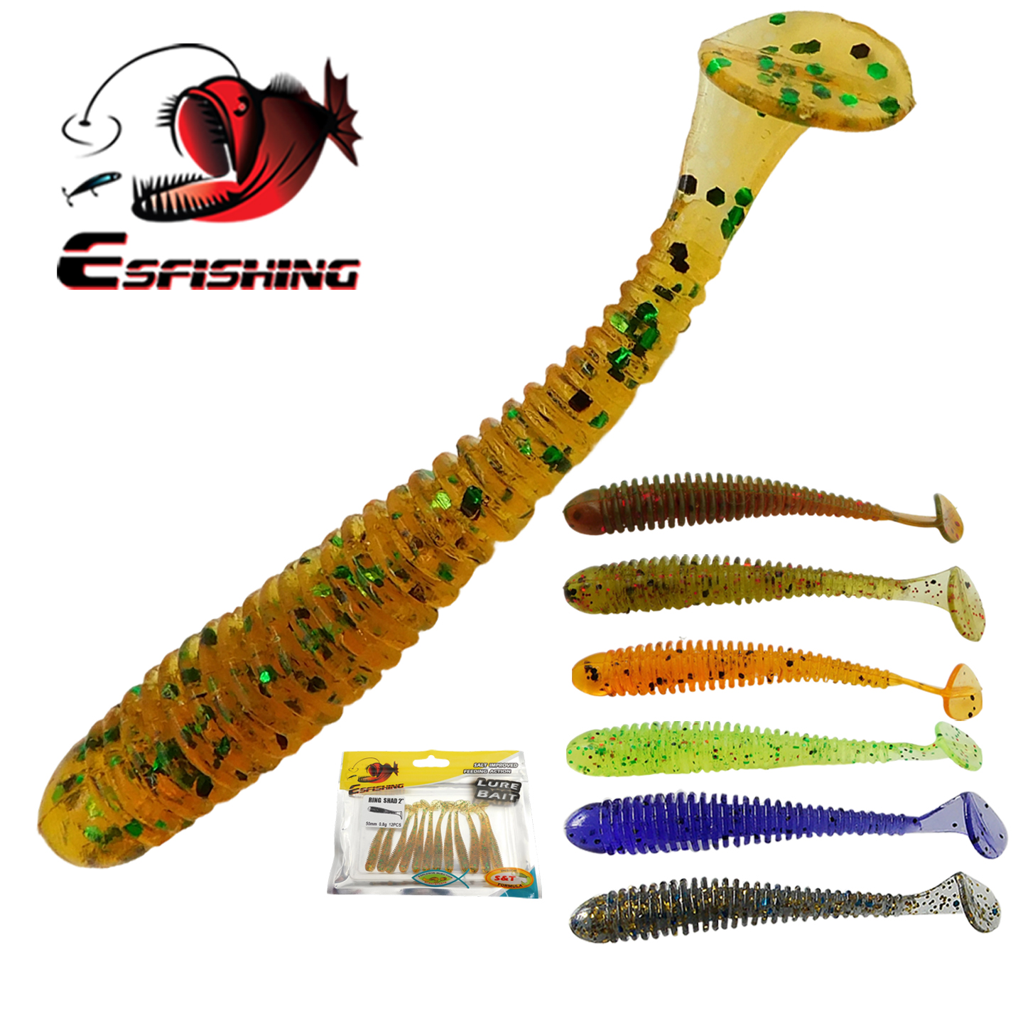 ESFISHING Swing Impact Ring Sh - Fishing Lure Soft Plastic recensione e prezzo